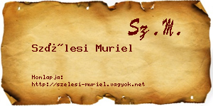 Szélesi Muriel névjegykártya